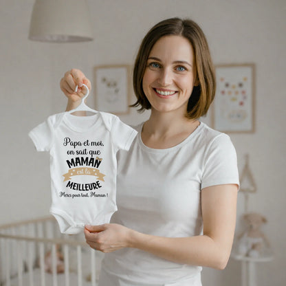 Body bébé personnalisé pour maman
