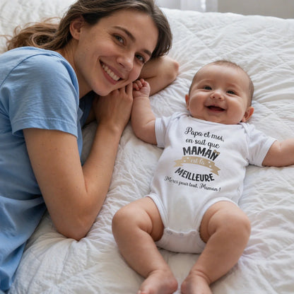 Body bébé personnalisé pour maman