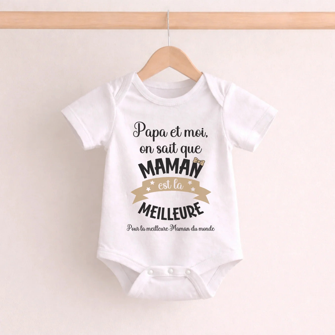 Body bébé personnalisé pour maman