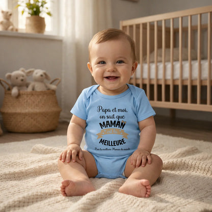 Body bébé personnalisé pour maman