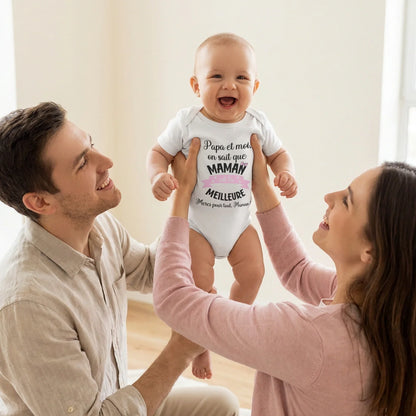 Body bébé personnalisé pour maman