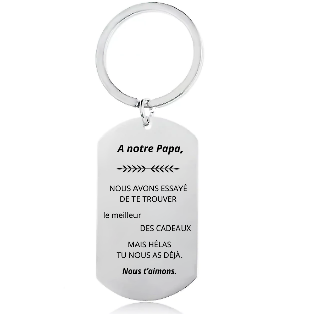 À Mon Papa™ - Porte-Clés Personnalisé Papa