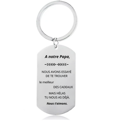 À Mon Papa™ - Porte-Clés Personnalisé Papa