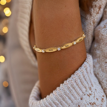 Liens d’Amour™ – Bracelet Personnalisé avec Prénoms