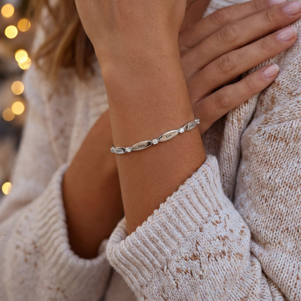 Liens d’Amour™ – Bracelet Personnalisé avec Prénoms