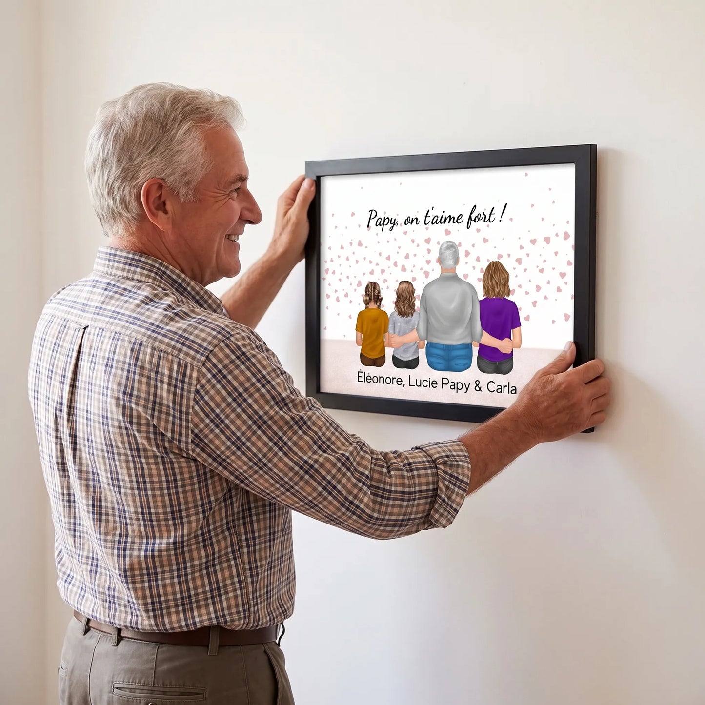 Avec Papy™ - Affiche familiale personnalisée