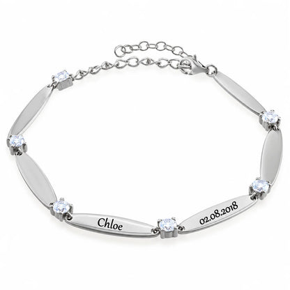 Liens d’Amour™ – Bracelet Personnalisé avec Prénoms