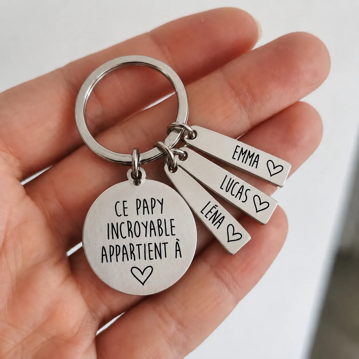 Le Porte-Bonheur de Papy™ - Porte-clés personnalisé