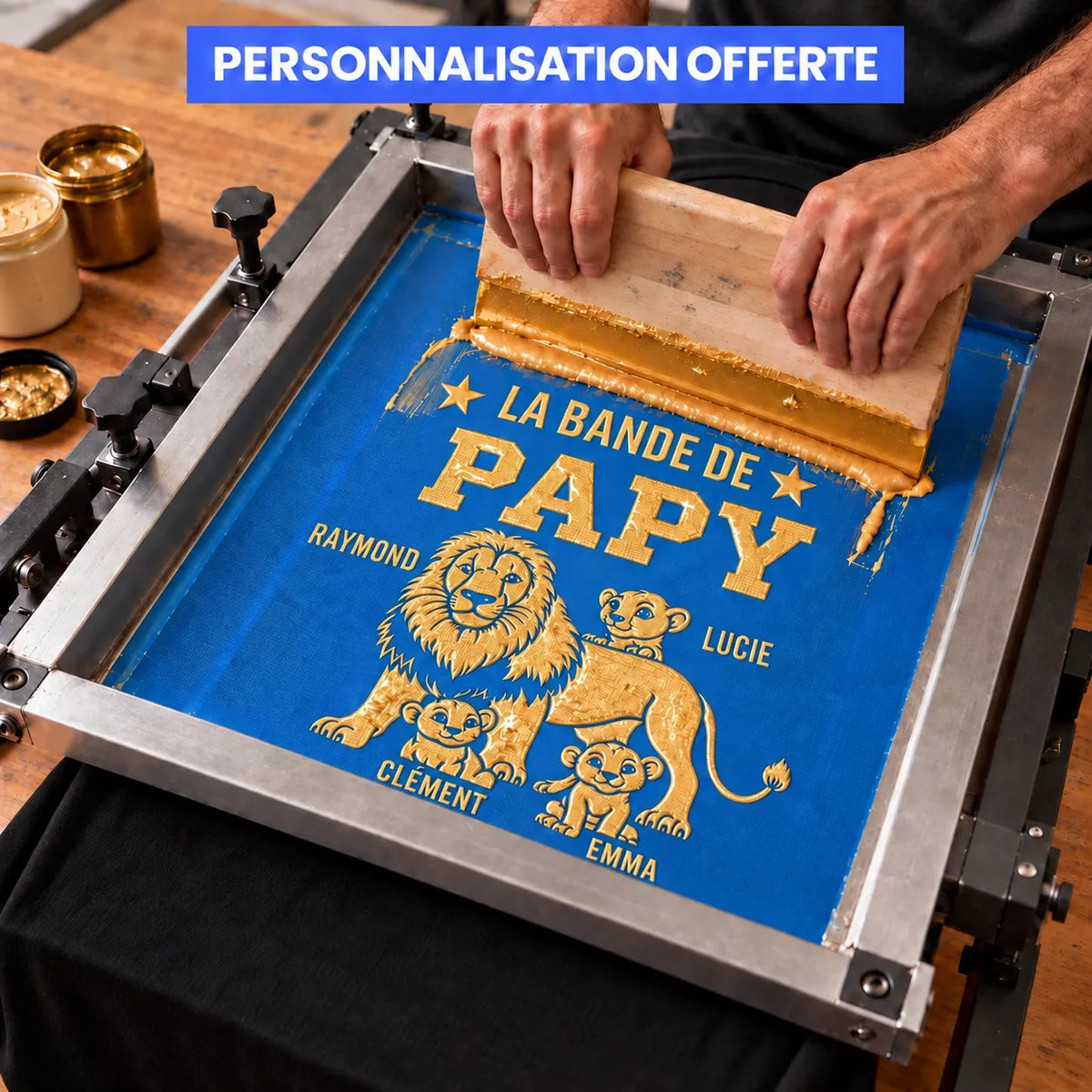 La bande de Papy™ - T-shirt Personnalisé
