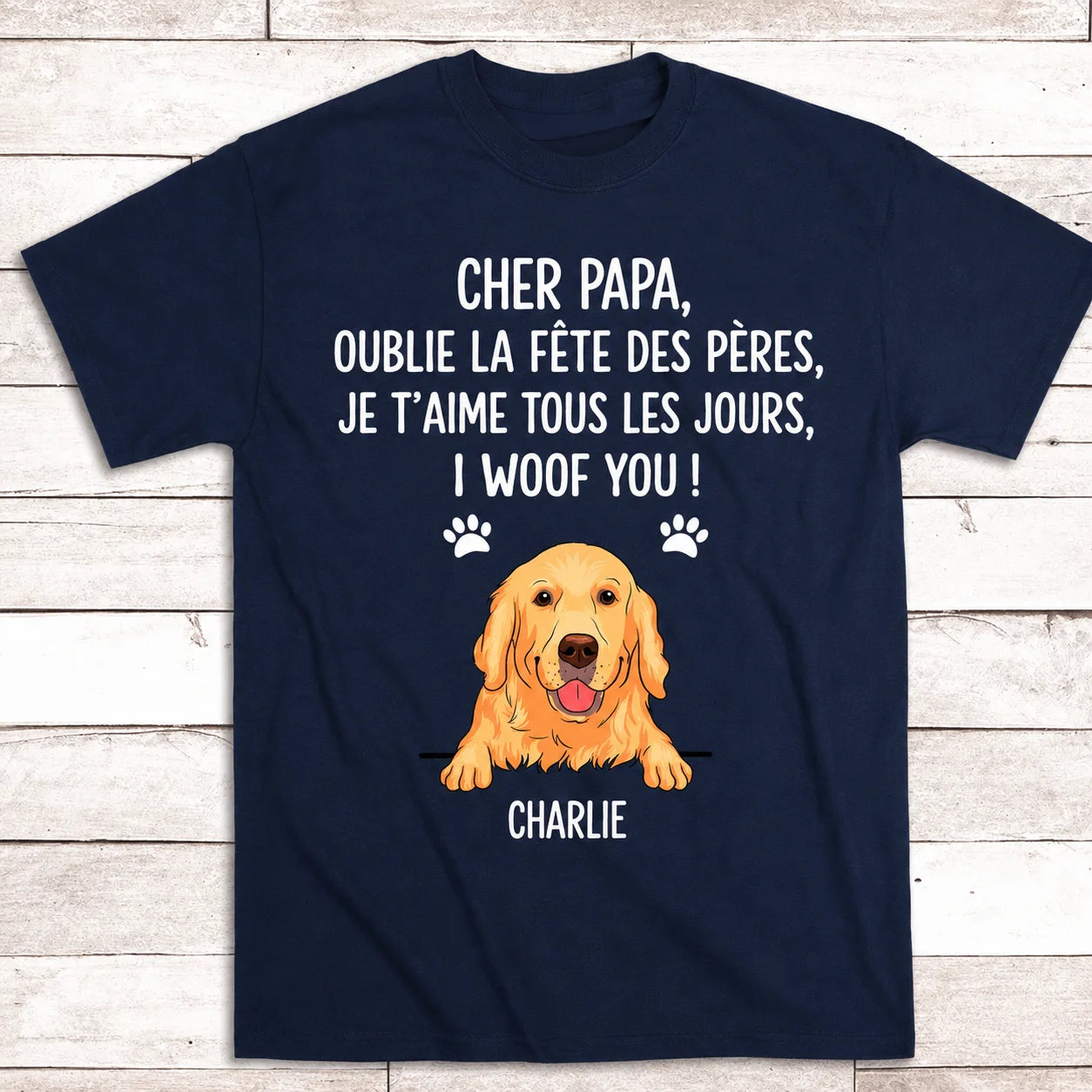 Woof You™ - T-shirt personnalisé en coton