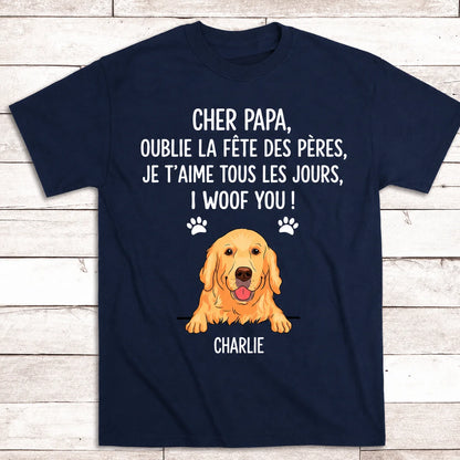 Woof You™ - T-shirt personnalisé en coton
