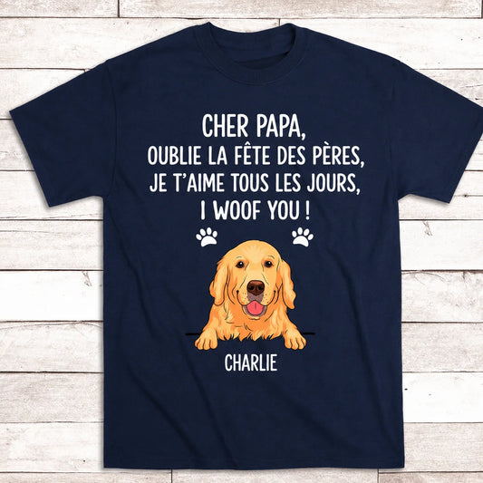 Woof You™ - T-shirt personnalisé en coton