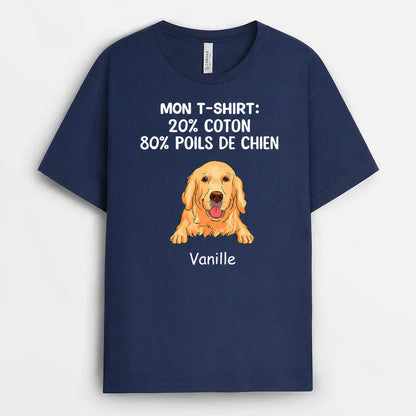 Mon T-shirt™ - T-shirt personnalisé boule de poils