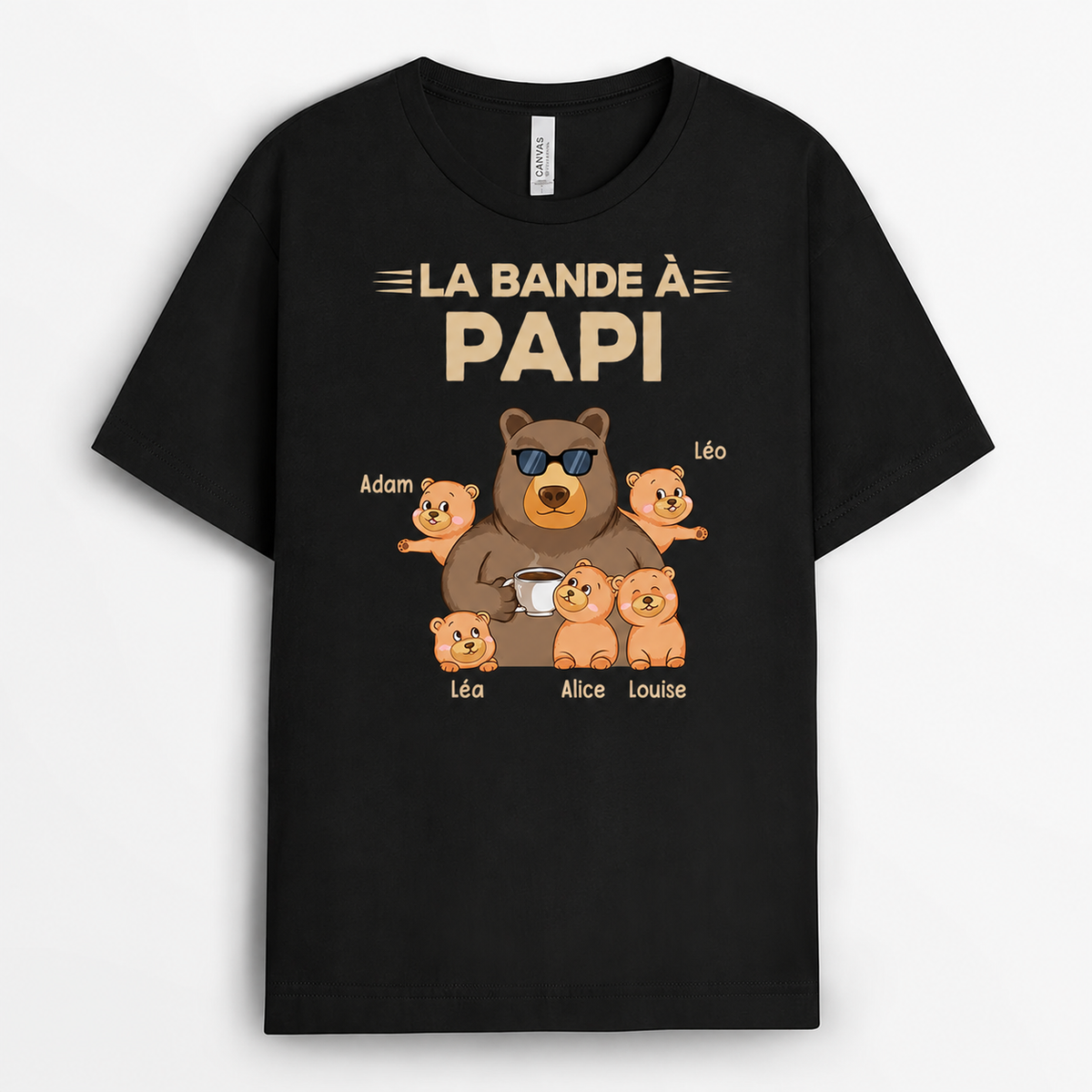 Papy Ours™ - T-shirt personnalisé petits-enfants