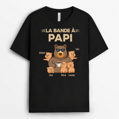 Papy Ours™ - T-shirt personnalisé petits-enfants