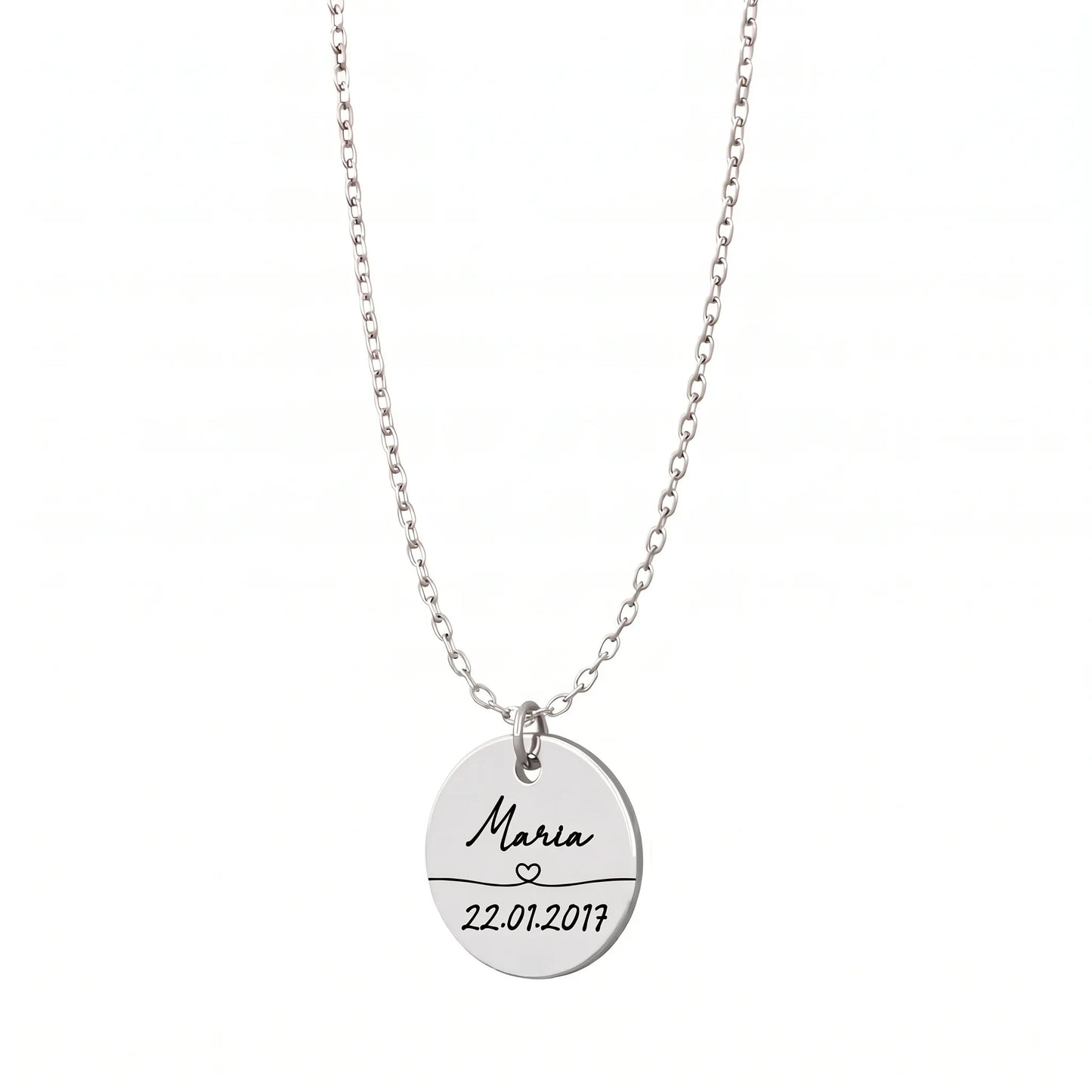 Lien Éternel™ - Collier souvenir prénom et date