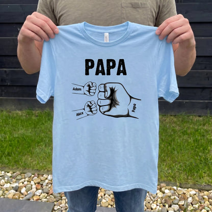 Tous réunis™ - T-shirt Personnalisé Papa