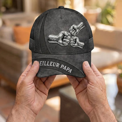 Papa Héros™ - Casquette personnalisée Meilleur Papa