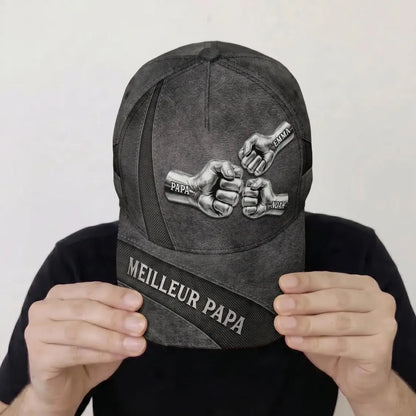 Papa Héros™ - Casquette personnalisée Meilleur Papa