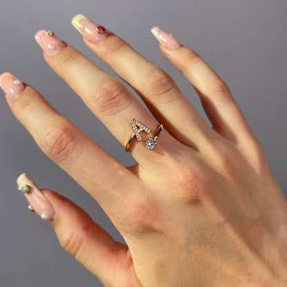 Promesse™ - Bague Initiale ajustable