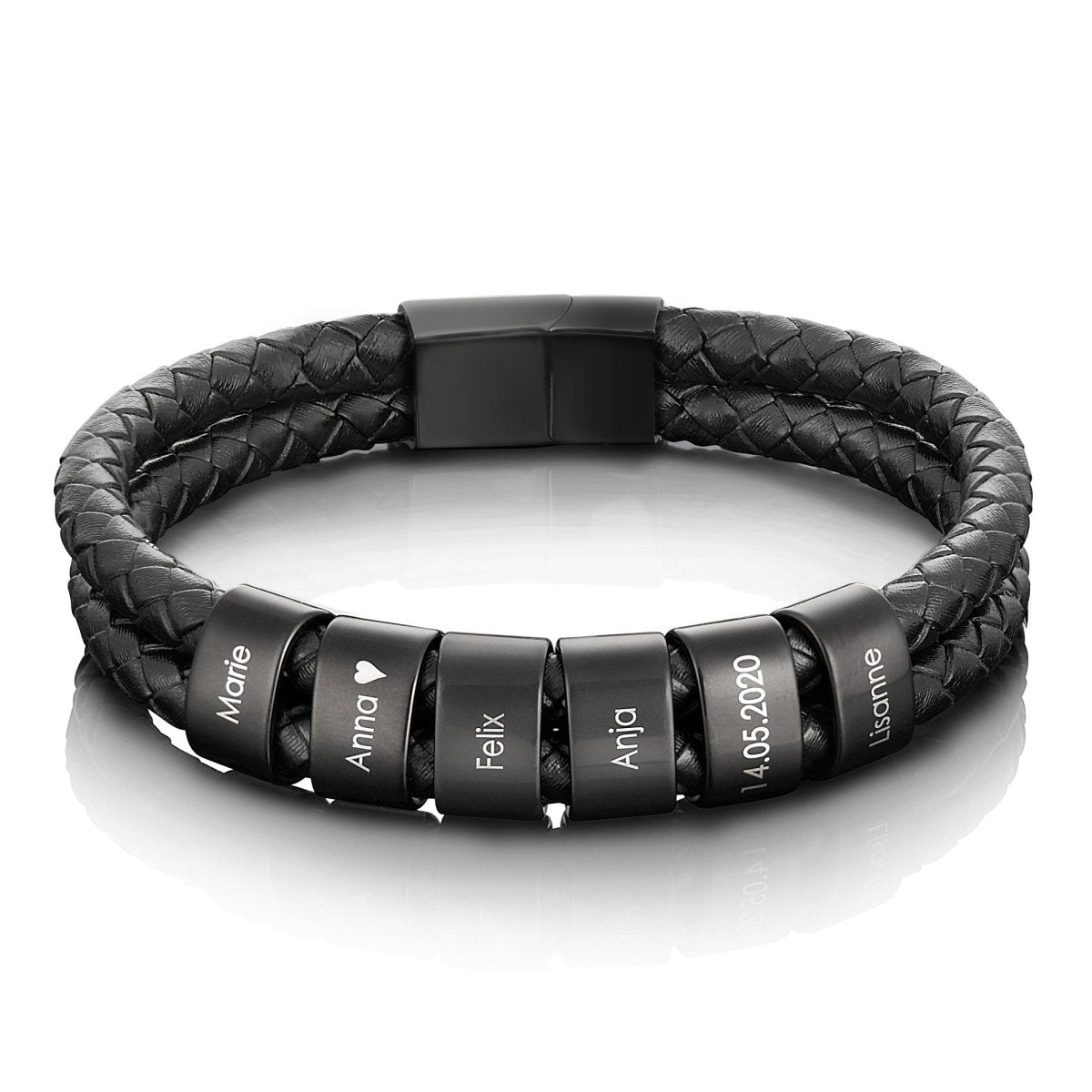 Héritage™ – Bracelet en cuir personnalisé pour papa