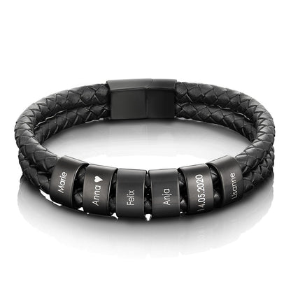 Héritage™ – Bracelet en cuir personnalisé pour papa
