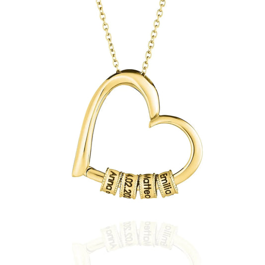 Cœur de Maman™ - Collier Cœur Prénoms Personnalisés
