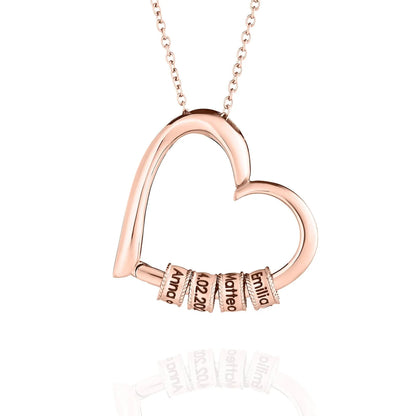 Cœur de Maman™ - Collier Cœur Prénoms Personnalisés