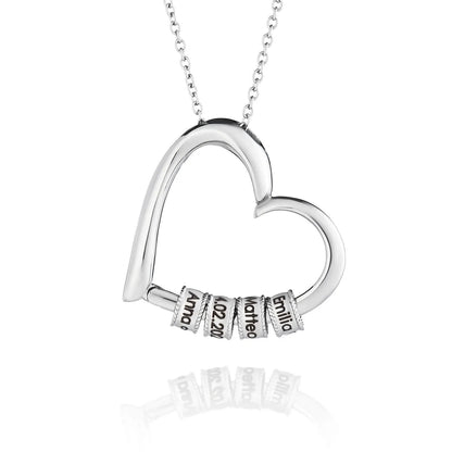 Cœur de Maman™ - Collier Cœur Prénoms Personnalisés