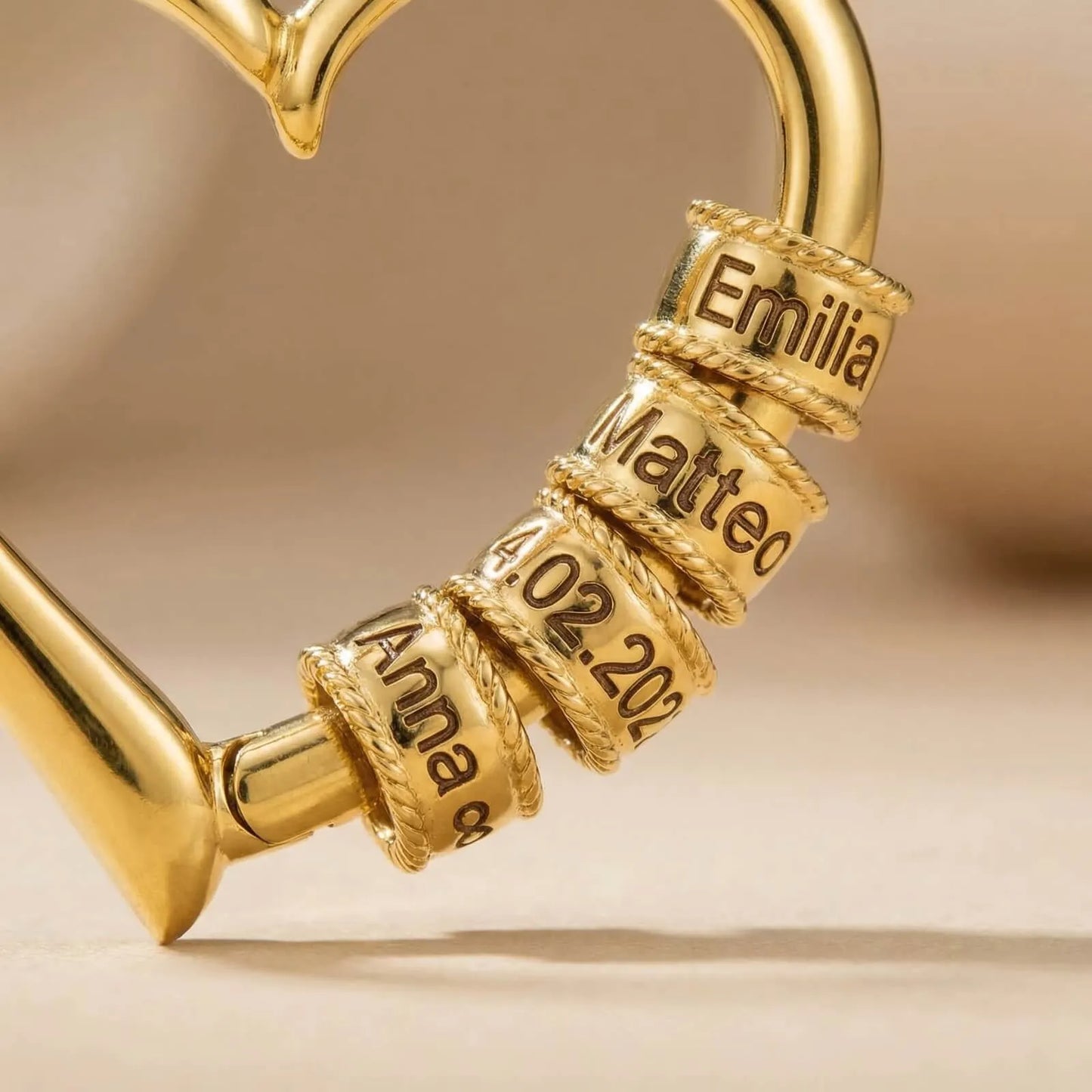Cœur de Maman™ - Collier Cœur Prénoms Personnalisés