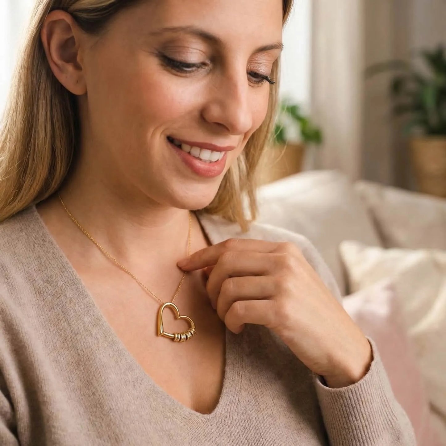 Cœur de Maman™ - Collier Cœur Prénoms Personnalisés