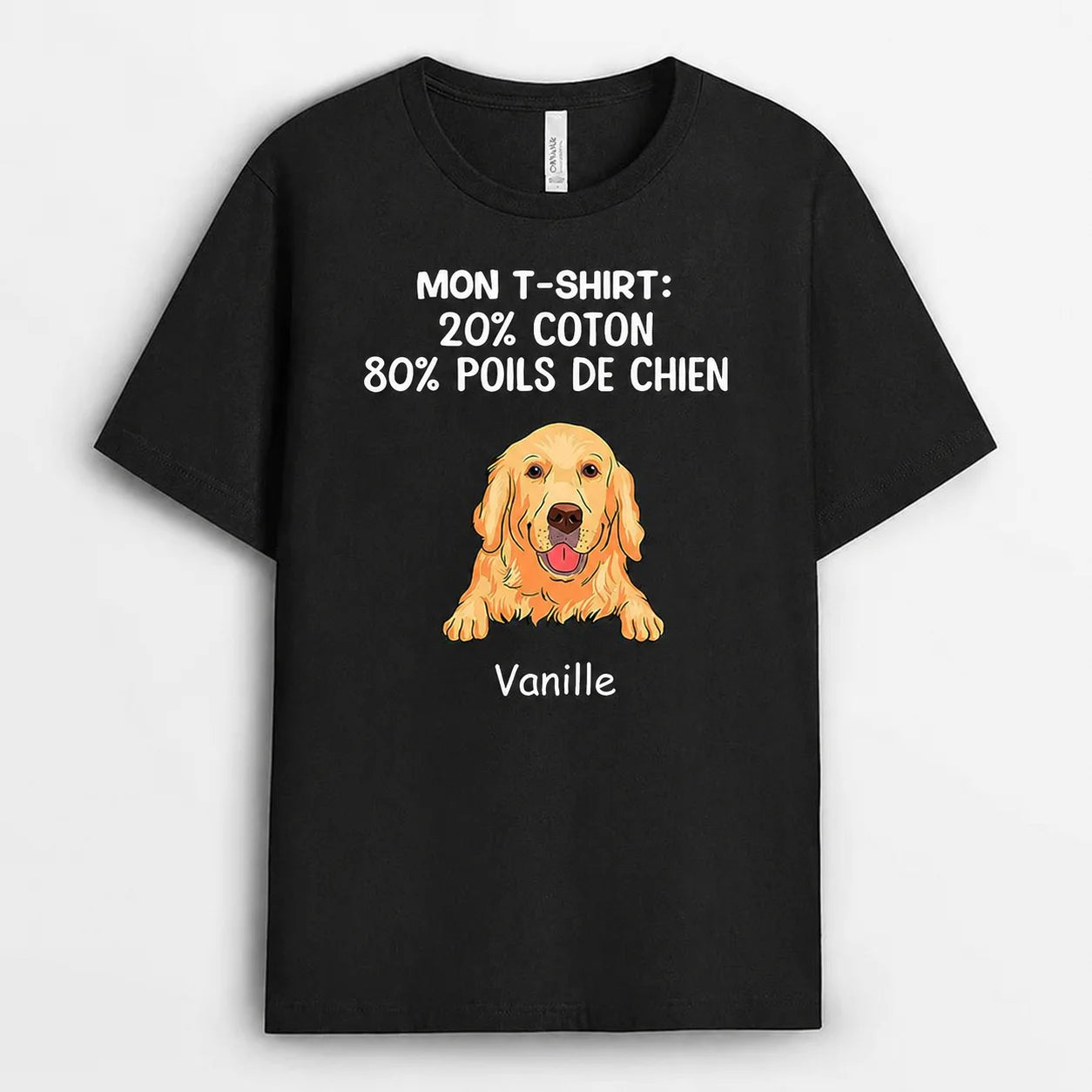 Mon T-shirt™ - T-shirt personnalisé boule de poils