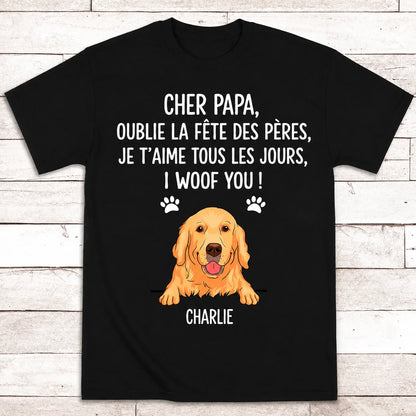 Woof You™ - T-shirt personnalisé en coton