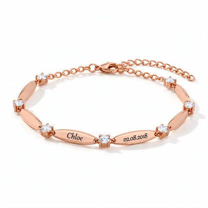 Liens d’Amour™ – Bracelet Personnalisé avec Prénoms