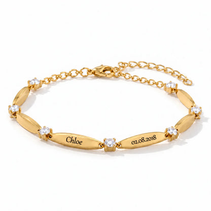 Liens d’Amour™ – Bracelet Personnalisé avec Prénoms