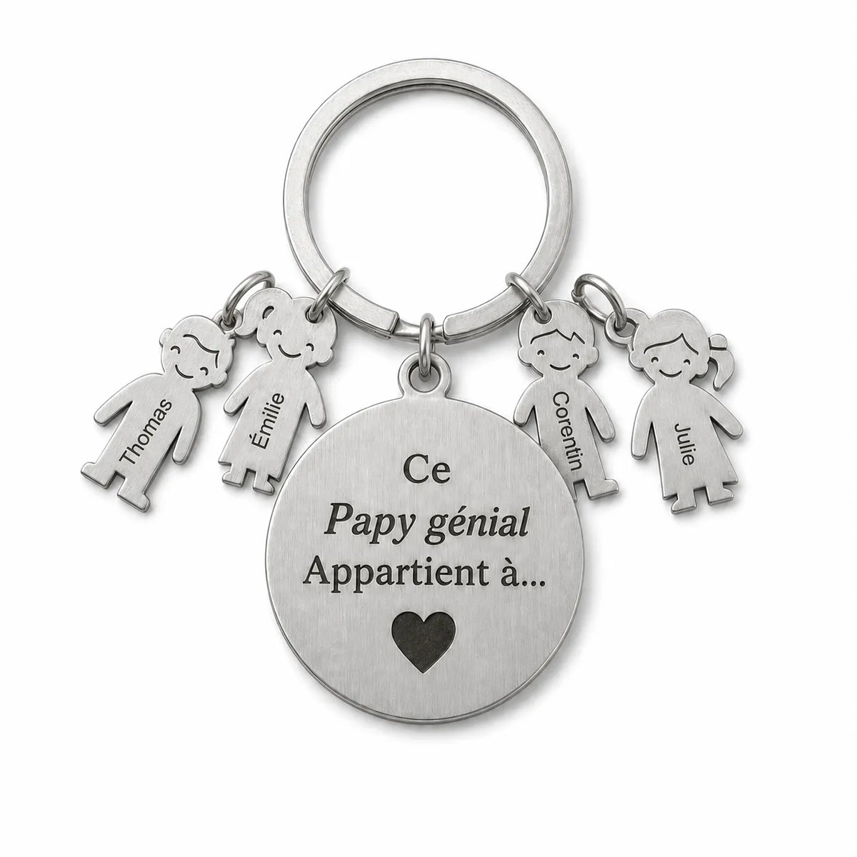 Papy Génial™ - Porte-clés personnalisé pour Papy