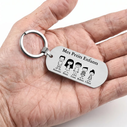 Mes Petits Enfants™ - Porte-clé famille personnalisé