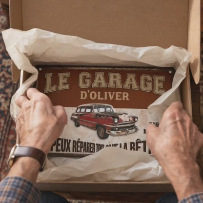 Mon Garage™ - Plaque De Garage Personnalisée Papy