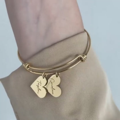 Liens du Cœur™ – Bracelet avec cœurs personnalisés