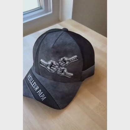 Papa Héros™ - Casquette personnalisée Meilleur Papa