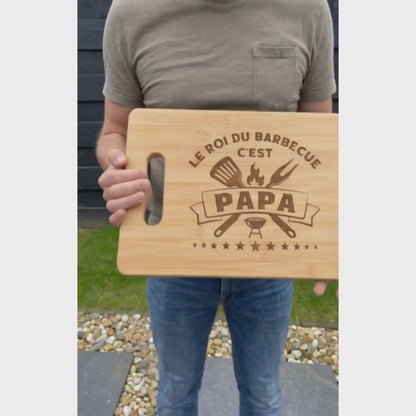 Roi du Barbecue™ - Planche à barbecue fête des pères