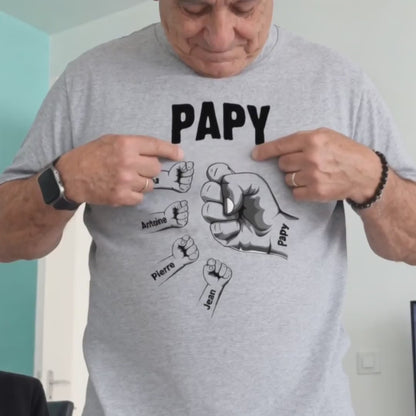 Papy & Nous™ - T-shirt Personnalisé Pour Papy