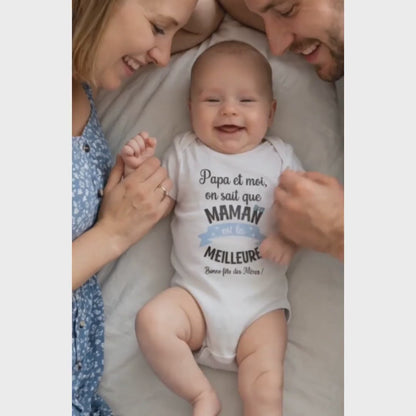 Body bébé personnalisé pour maman