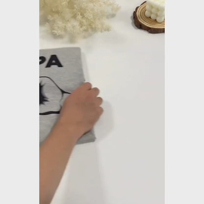 Tous réunis™ - T-shirt Personnalisé Papa