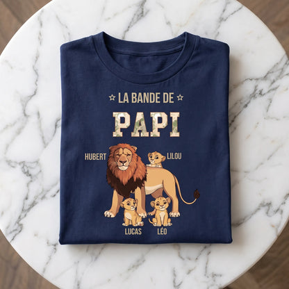 La bande à Papy™ - T-shirt Personnalisé grand-père