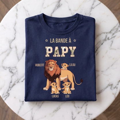 La bande à Papy™ - T-shirt Personnalisé grand-père
