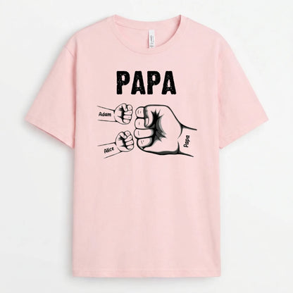 Tous réunis™ - T-shirt Personnalisé Papa