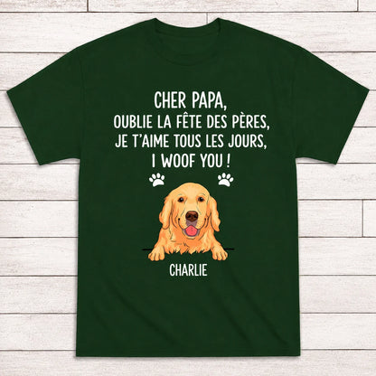 Woof You™ - T-shirt personnalisé en coton